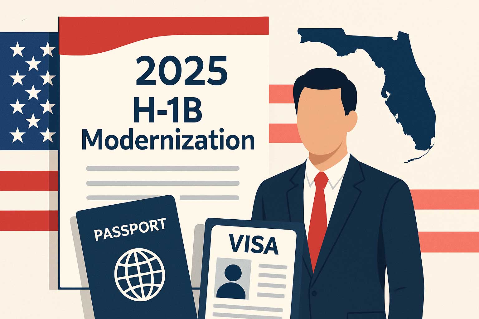 Navegando por la Regla de Modernización de Visas H-1B de 2025: Lo que los empleadores de Florida y los trabajadores extranjeros necesitan saber